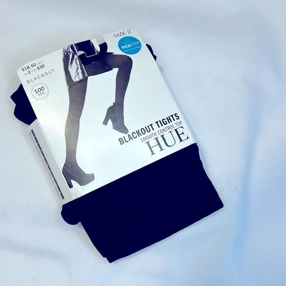 Hue Blackout Smooth Control Top Tights NWT - Picture 1 of 5